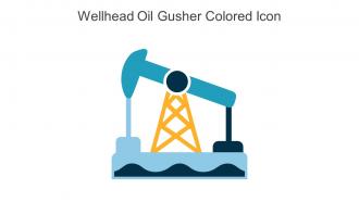 Wellhead Oil Gusher Colored Icon In Powerpoint Pptx Png And Editable Eps Format