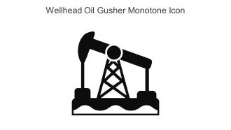 Wellhead Oil Gusher Monotone Icon In Powerpoint Pptx Png And Editable Eps Format
