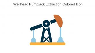 Wellhead Pumpjack Extraction Colored Icon In Powerpoint Pptx Png And Editable Eps Format