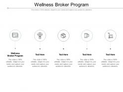 Wellness broker program ppt powerpoint presentation portfolio guide cpb