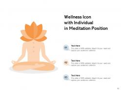 Wellness Icon Financial Surrounded Indicating Physical Relaxation Medication Individual