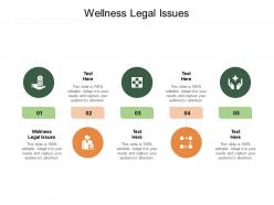 Wellness legal issues ppt powerpoint presentation styles visual aids cpb
