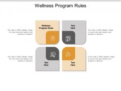 Wellness program rules ppt powerpoint presentation professional graphics example cpb
