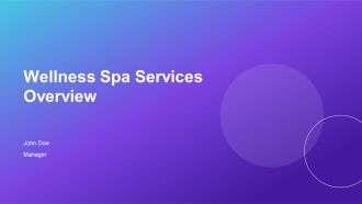 Wellness Spa Services Overview PPT Template AT