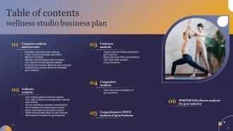 Wellness Studio Business Plan Powerpoint Presentation Slides Ideas Image
