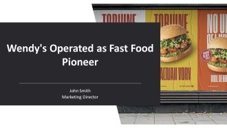 Wendys Operated As Fast Food Pioneer PPT Mockup AT