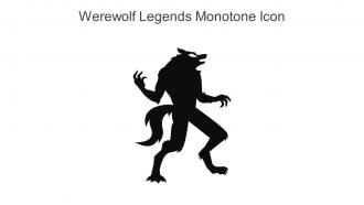 Werewolf Legends Monotone Icon In Powerpoint Pptx Png And Editable Eps Format