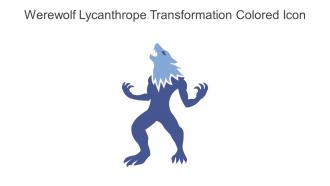 Werewolf Lycanthrope Transformation Colored Icon In Powerpoint Pptx Png And Editable Eps Format