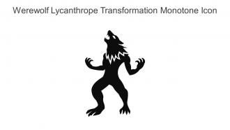 Werewolf Lycanthrope Transformation Monotone Icon In Powerpoint Pptx Png And Editable Eps Format