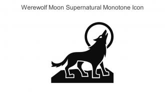 Werewolf Moon Supernatural Monotone Icon In Powerpoint Pptx Png And Editable Eps Format