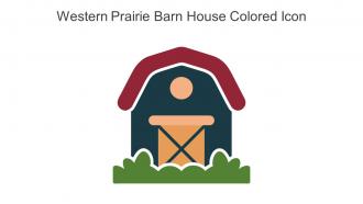 Western Prairie Barn House Colored Icon In Powerpoint Pptx Png And Editable Eps Format