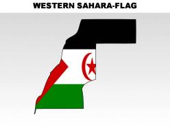 Western sahara country powerpoint flags
