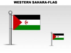 Western sahara country powerpoint flags