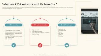 What Are CPA Network And Its Benefits Complete Guide For Deploying CPA Ppt Structure
