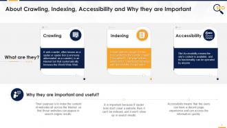 What are crawling indexing accessibility and why are they important edu ppt