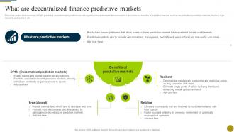 What Are Decentralized Finance Predictive Markets Understanding Role Of Decentralized BCT SS