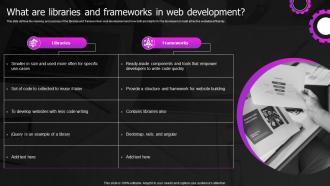What Are Libraries And Frameworks In Web Designing And Development