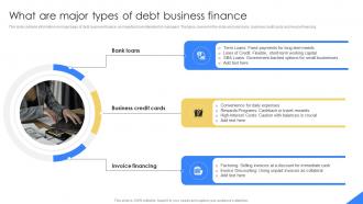 What Are Major Types Of Debt Business Finance Mastering Financial Planning In Modern Business Fin SS