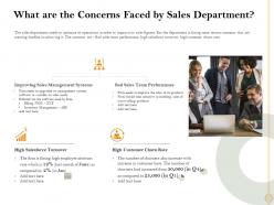 What are the concerns faced by sales department rate ppt powerpoint presentation layouts good