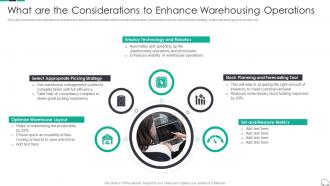 What Are The Considerations To Enhance Warehousing Continuous Process Improvement In Supply Chain