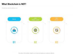 What blockchain is not bitcoin technology ppt powerpoint presentation visuals
