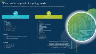 What Can Be Recycled Recycling Guide Ppt Powerpoint Presentation Gallery Deck