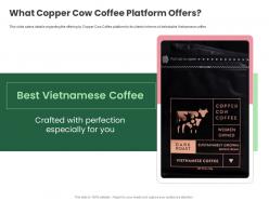 What copper cow coffee platform offers copper cow coffee funding elevator ppt rules
