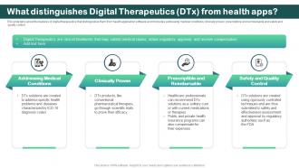 What Distinguishes Digital Therapeutics Dtx From Health Digital Therapeutics Regulatory