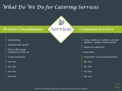 What do we do for catering services ppt powerpoint presentation ideas guidelines