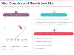 What does account growth look like vulpine interactive funding elevator ppt slides