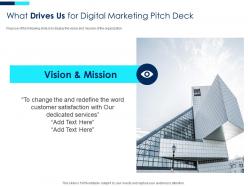 What drives us for digital marketing digital marketing investor funding elevator