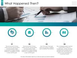 What happened then gold ppt powerpoint presentation portfolio examples