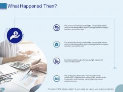 What happened then ppt powerpoint presentation inspiration format