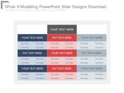 What if modelling powerpoint slide designs download