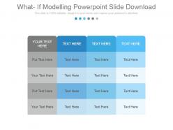What if modelling powerpoint slide download