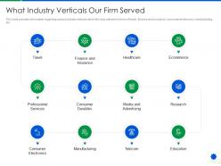 What industry verticals our firm served devops services development proposal it