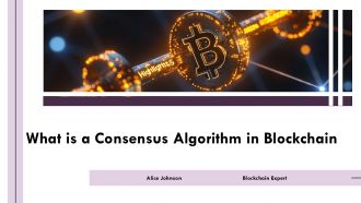 What Is A Consensus Algorithm In Blockchain PPT Template ACP