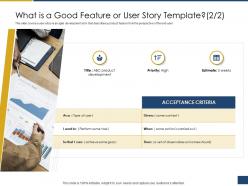 What is a good feature or user story template development ppt formats