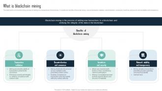 What Is Blockchain Mining Mastering Blockchain An Introductory Journey Into Technology BCT SS V