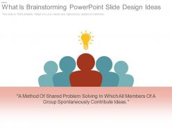 What is brainstorming powerpoint slide design ideas