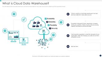 What Is Cloud Data Warehouse Analytic Application Ppt Structure