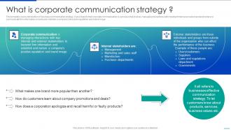 What Is Corporate Communication Strategy Corporate Communication Strategy