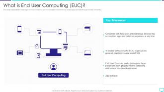 What Is End User Computing EUC Desktop Virtualization