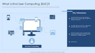 What Is End User Computing Euc Virtual Desktop Infrastructure Ppt Professional Structure