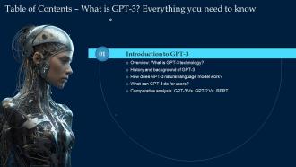What Is GPT 3 Everything You Need To Know For Table Of Contents ChatGPT SS