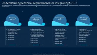 What Is GPT 3 Everything You Need Understanding Technical Requirements For Integrating ChatGPT SS
