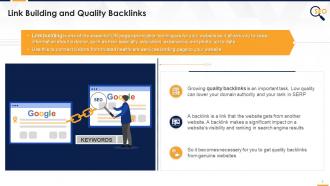 What Is Link Building And How Does Quality Backlinks Help Edu Ppt