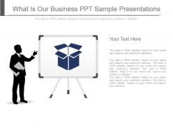 What is our business ppt sample presentations
