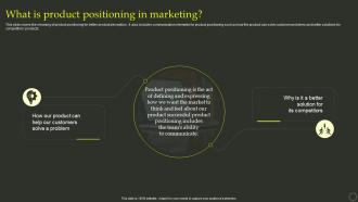 What Is Product Positioning In Marketing Effective Positioning Strategy Product