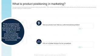 What Is Product Positioning In Marketing Steps For Creating A Successful Product